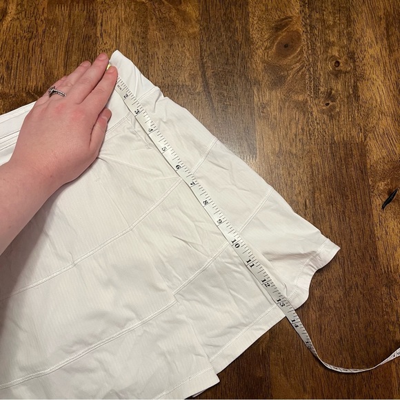 Lululemon Pace Rival Skirt White Size 6 Tall Athleisure Workout Tennis - Picture 12 of 13